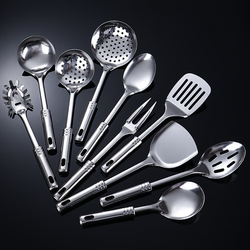 Stainless steel cooking spatula, home kitchen cooking, frying fish spatula set, hot pot colander, dish spoon, soup spoon, kitchen utensils 2