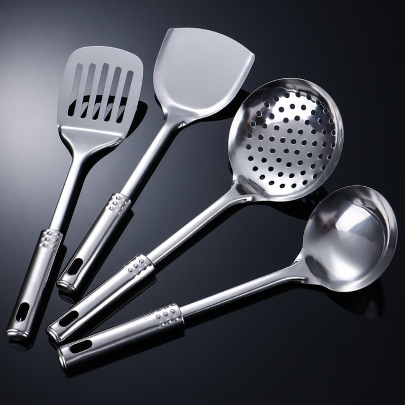 Stainless steel cooking spatula, home kitchen cooking, frying fish spatula set, hot pot colander, dish spoon, soup spoon, kitchen utensils 3