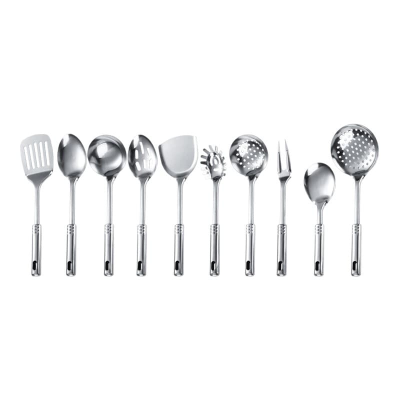 Stainless steel cooking spatula, home kitchen cooking, frying fish spatula set, hot pot colander, dish spoon, soup spoon, kitchen utensils 5
