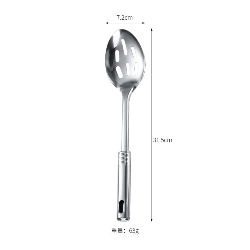 Stainless steel cooking spatula, home kitchen cooking, frying fish spatula set, hot pot colander, dish spoon, soup spoon, kitchen utensils 7