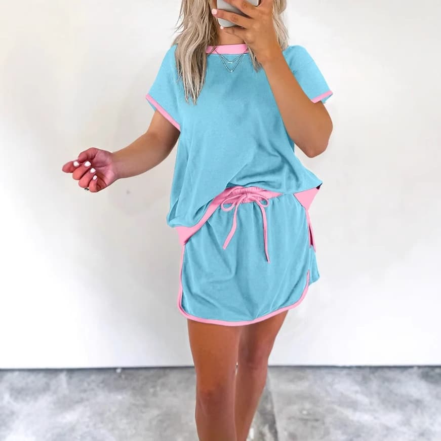 (Cross-border trading), summer T-shirt dress, skirt, trousers, European style, Amazon