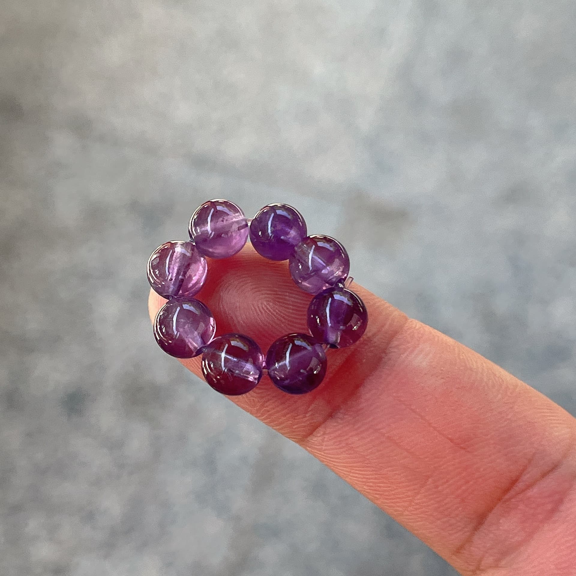 Accessories with amethyst, crystal, round beads, DIY, 4mm, 6mm 4