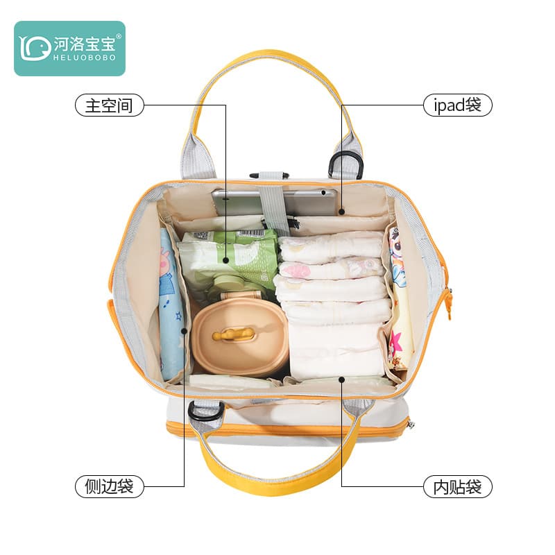 Capacious handheld shoulder bag to go out for mother and baby, backpack, bottle detergent, thermocover, thermal bag 3