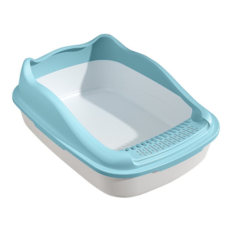 High fence large cat litter box pet supplies plastic extra large semi-enclosed anti-splash young kitten litter box cross-border 5