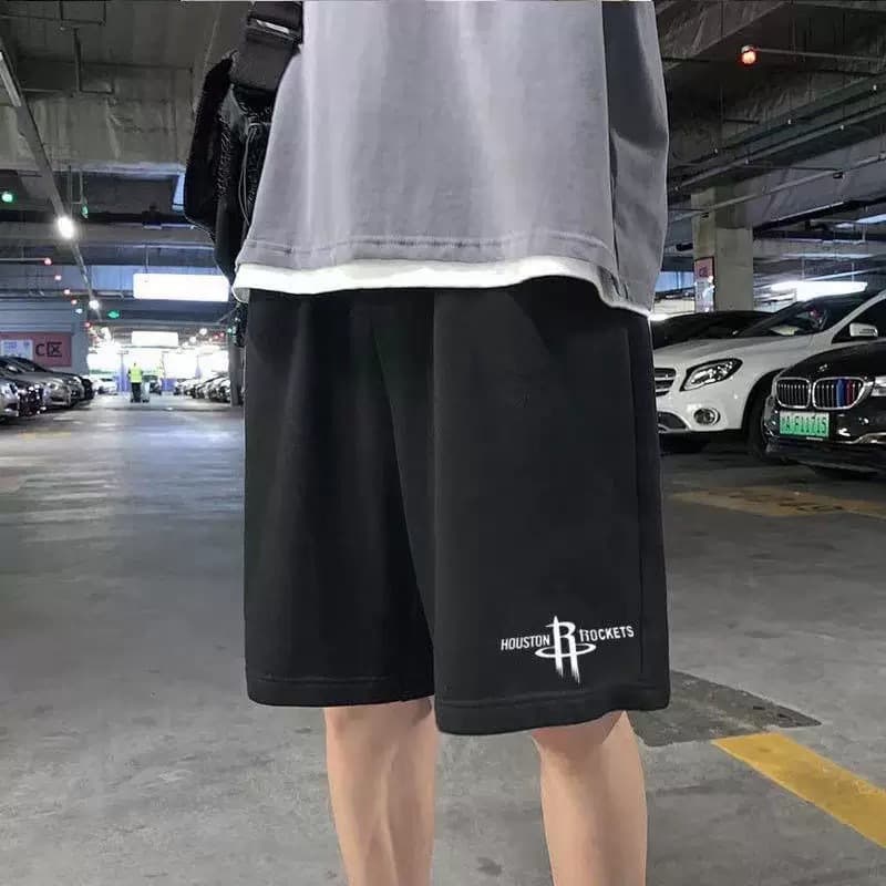 Men's summer thin shorts for leisure, quick dry universal sports trend trousers, loose fit 5