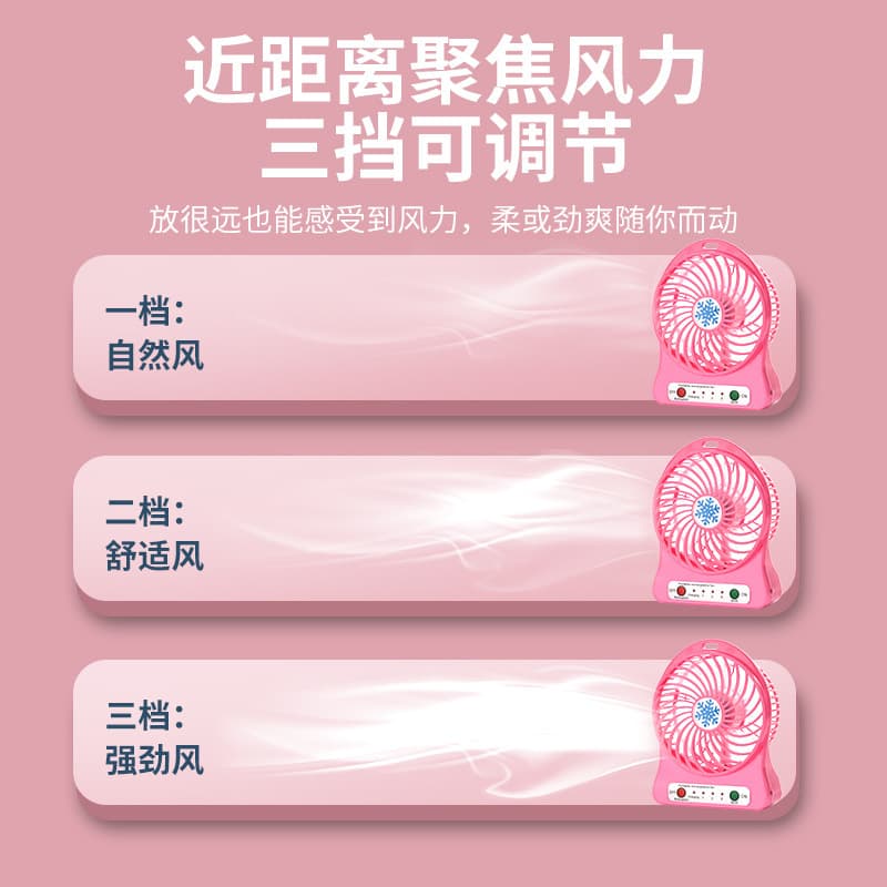 (Cross-border trading), handheld air fan for students, with snowflakes 4