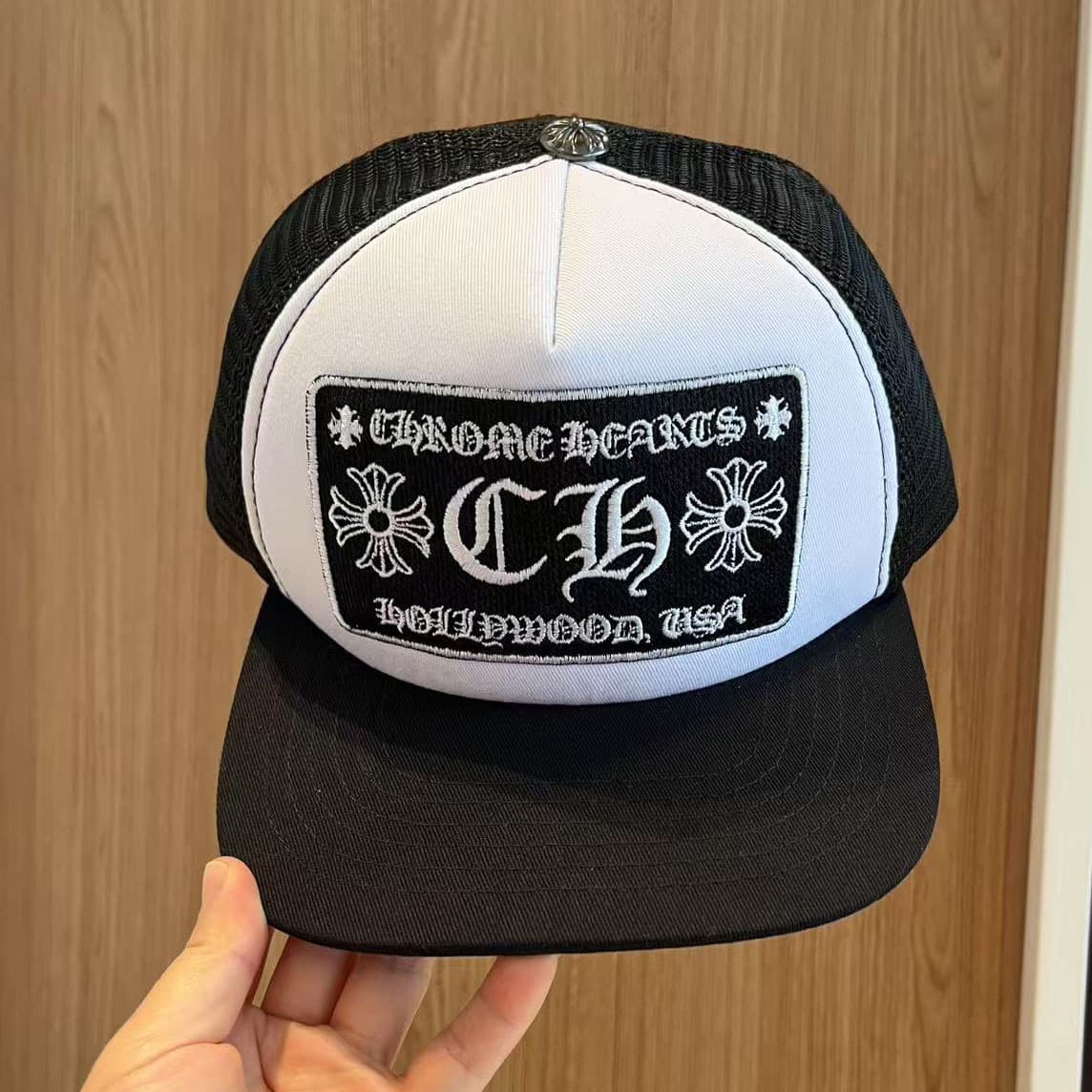 Summer fashionable sun hat, baseball hair mesh hip-hop style, American style, for beloved, with embroidery 3