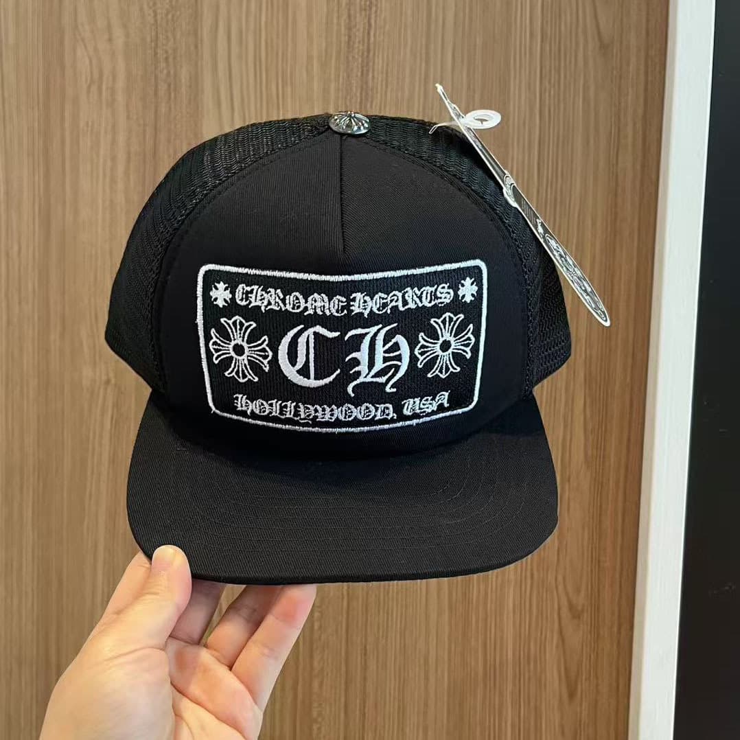 Summer fashionable sun hat, baseball hair mesh hip-hop style, American style, for beloved, with embroidery 4