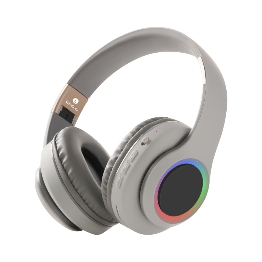 Bluetooth headset foreign trade rgb colorful luminous bluetooth headset wireless headphone 2