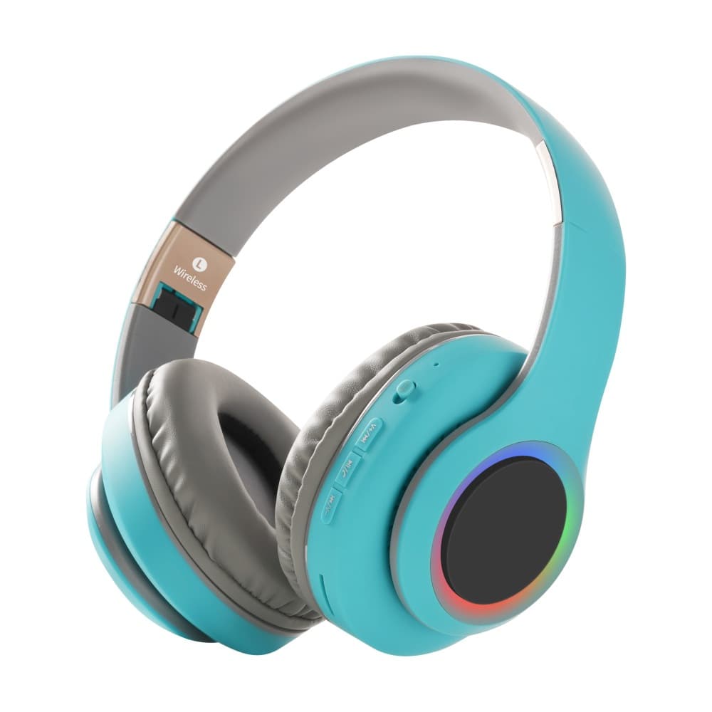 Bluetooth headset foreign trade rgb colorful luminous bluetooth headset wireless headphone 3