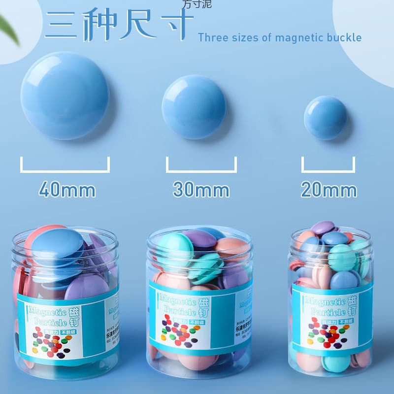 Round color magnetic granules blackboard sticker small magnetic white board magnetic stickers sucking iron white board sticker Morandi teacher 4