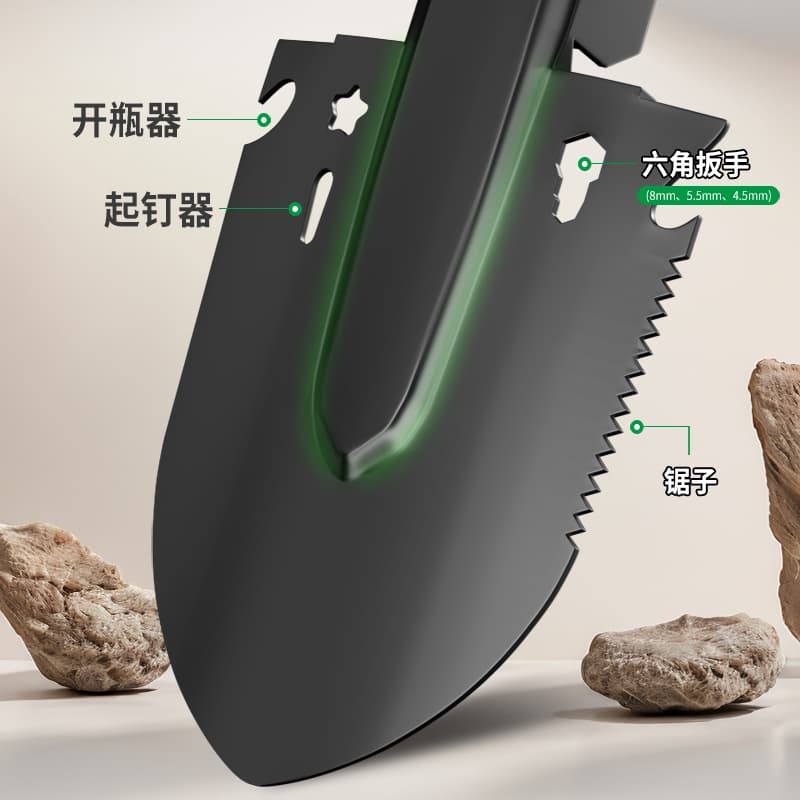 Travel universal folding small handheld shovel for camping for fishing 2