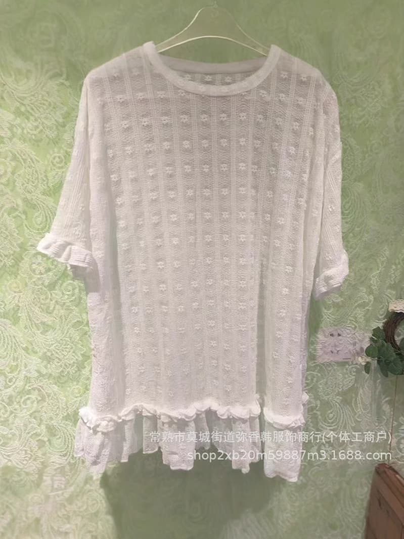 Cute lace summer T-shirt 3