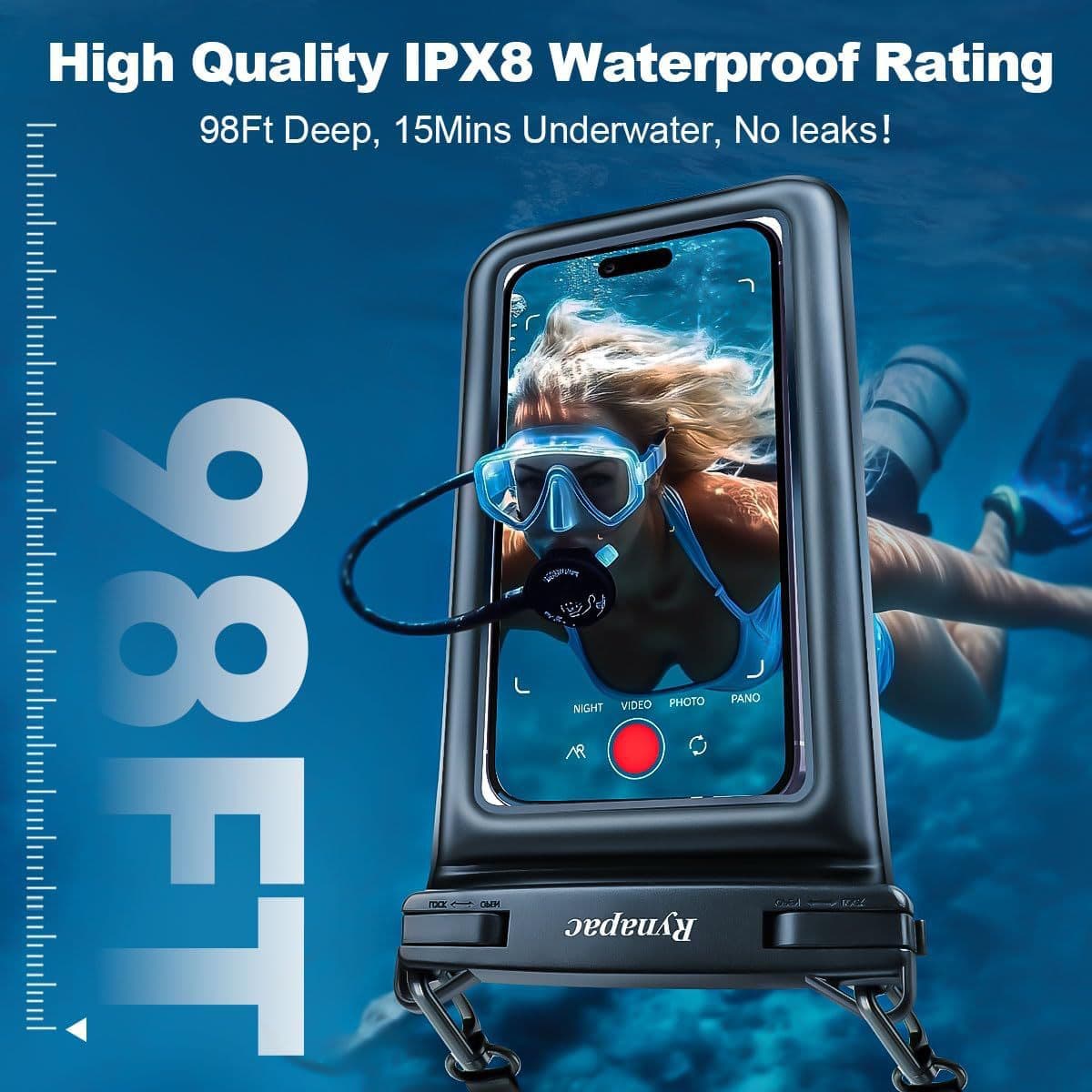 Mobile phone protection, sponge waterproof bag for swimming 4