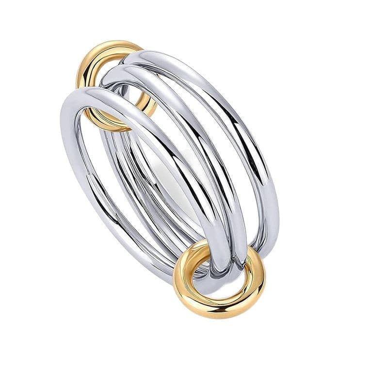 Small creative wedding ring stainless steel, European style 5