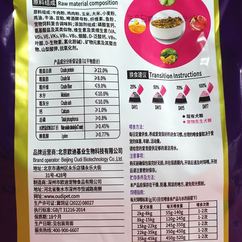 Mr. Pet dog food 1 jin 40 jin adult dog puppy full price food Keji Jin Furry Husky pet dog food on behalf of 2