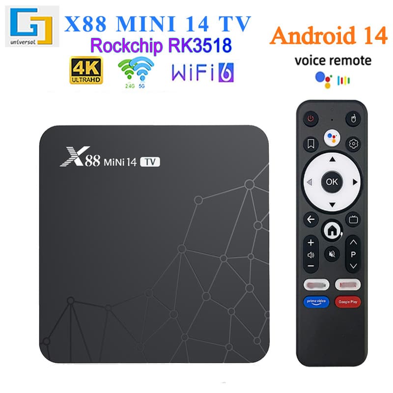 X88 mini 14 Android 14 4K TV Box WiFi6 Wholesale 1