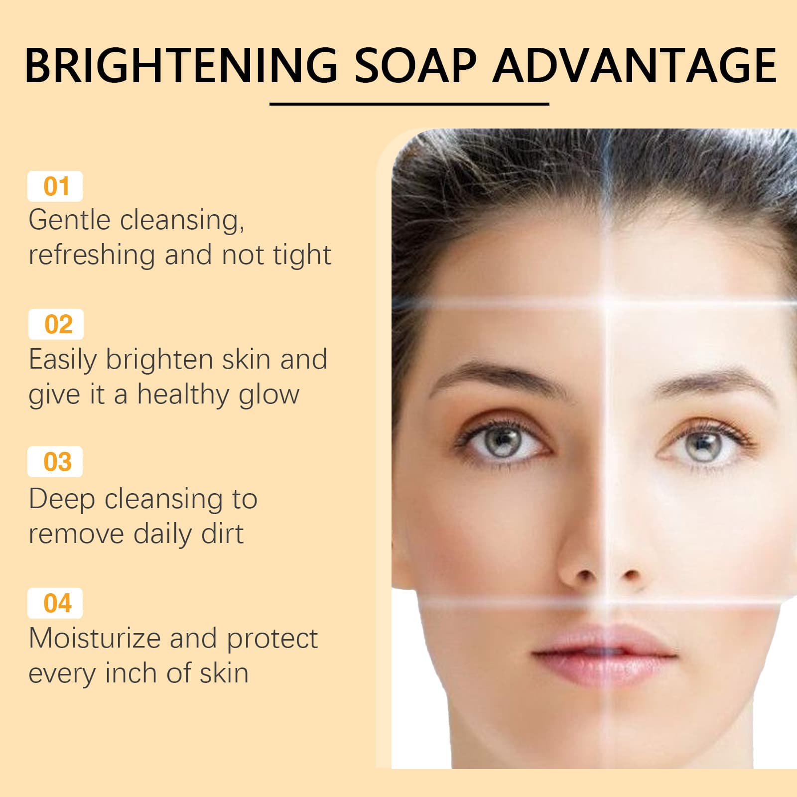 OUHOE Soft body soap, medical cleansing milk for face full body, gentle cleansing 4