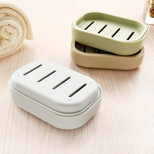 Double-layer soap holder, handheld drying rack for traveling 4