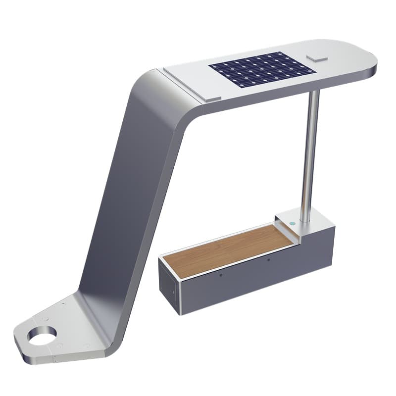 [Outdoor Furniture Metal Smart Solar Power Bench Customized] 5