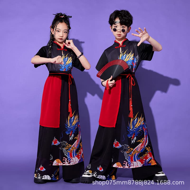 Suit for students, children's sports uniform, Chinese style 1