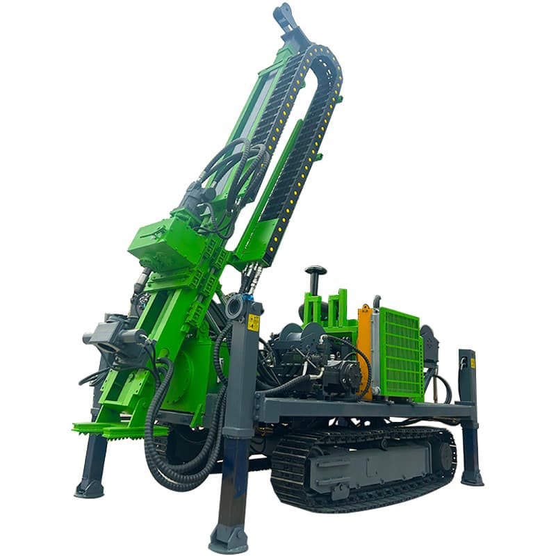 Hydraulic prospecting core drilling rig Crawler-type geological exploration drilling rig Fully hydraulic self-propelled rope core drilling rig 4