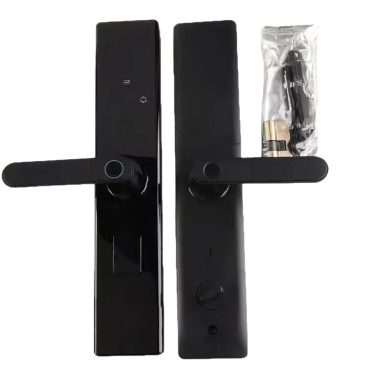 Chinese and English One-holder smart fingerprint lock household entrance door semi-automatic lock electronic password lock electronic lock batch 5
