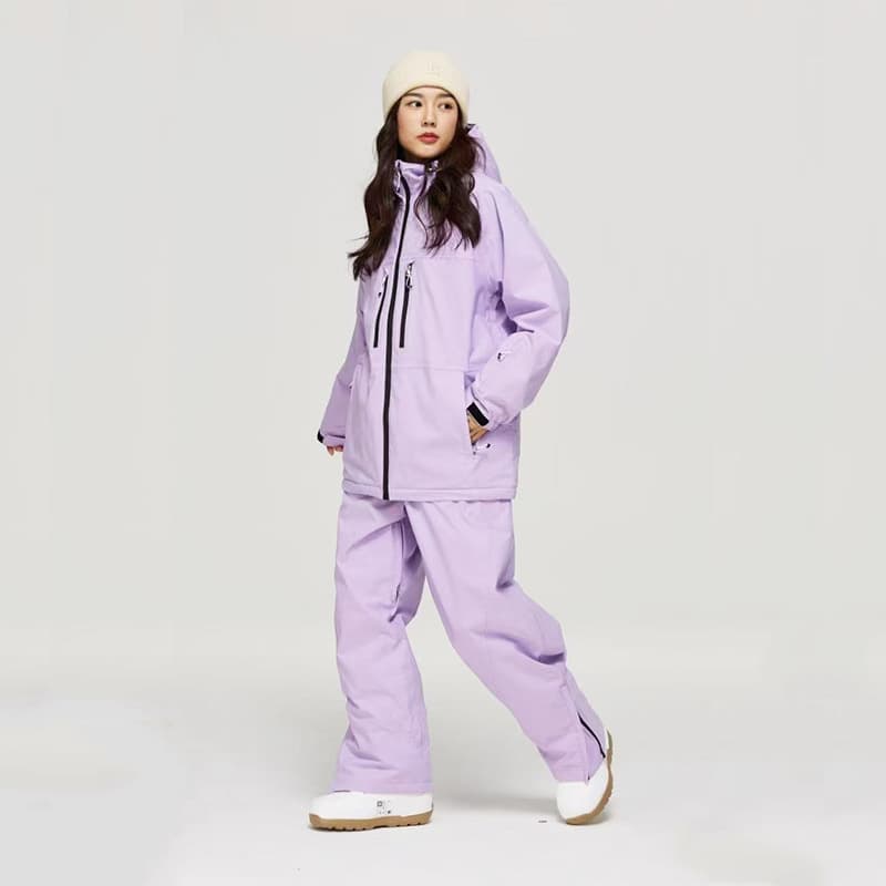 Ski ski suit, jacket, men's set, "Mountain cloud" tea, windproof waterproof ski board 4