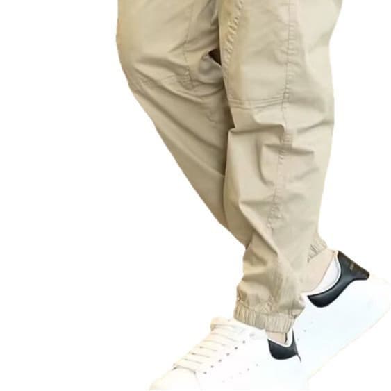 Silk summer bag, quick dry sports casual trousers, oversize 5