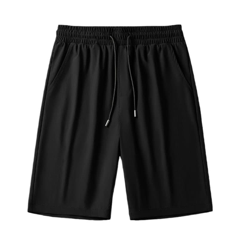 Men's summer comfortable breathable elastic thin sports silk solid shorts, loose fit, simple and elegant design 5
