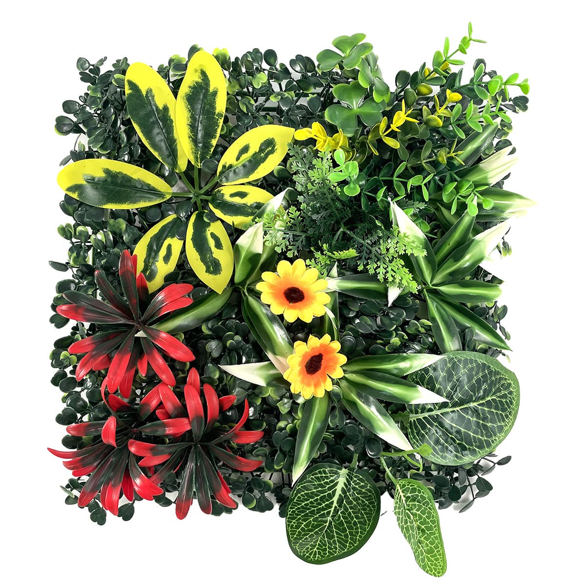 Cross-border hot selling simulated plant wall plant background wall green plant wall artificial turf decoration landscaping background fern 5