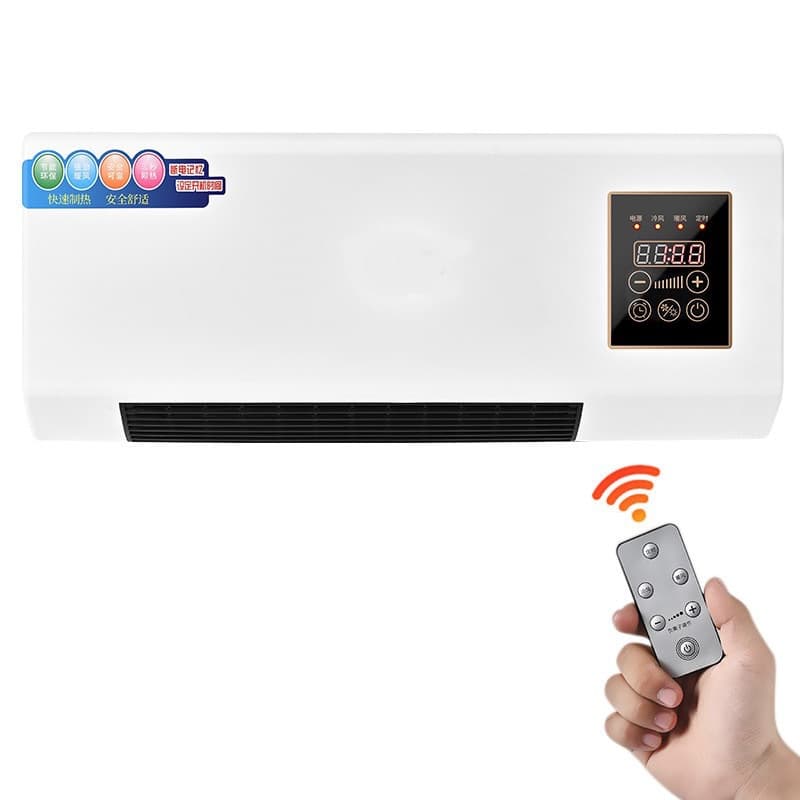 Dual-purpose mobile wall-mounted heater for heating and cooling fans in bathroom heaters for household energy-saving electric heaters remote control 5