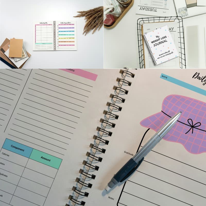 Spot labelable Weight Loss Journal Weight Loss Journal Planner Notebook 2