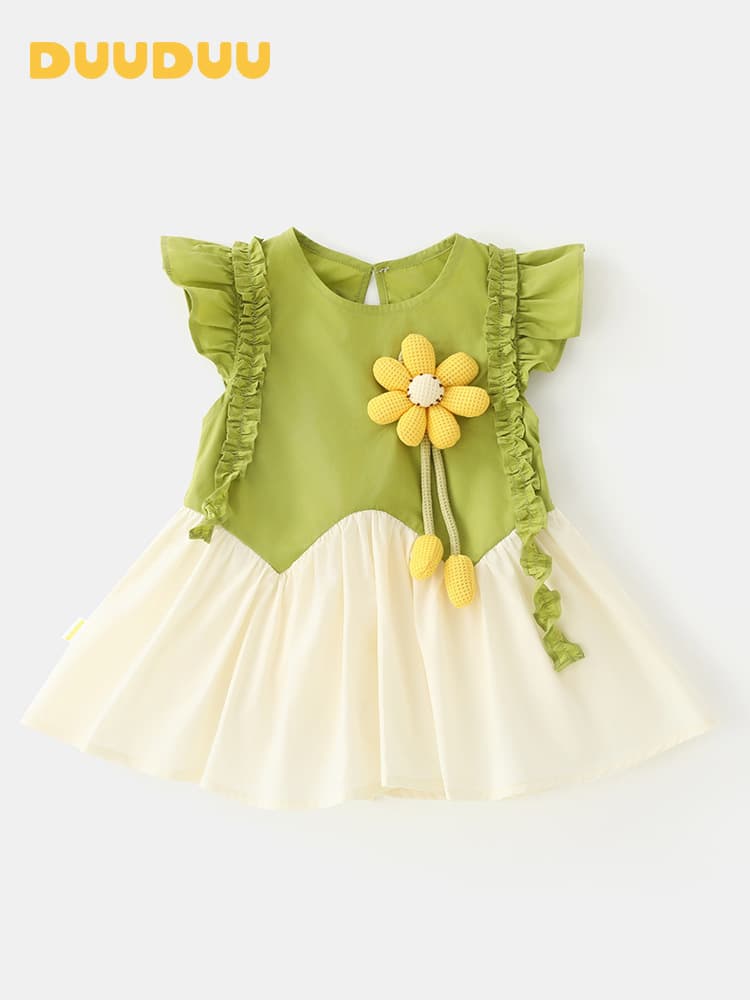 DUUDUU Thin children's girl's skirt, summer dress, western style, tutu skirt 2