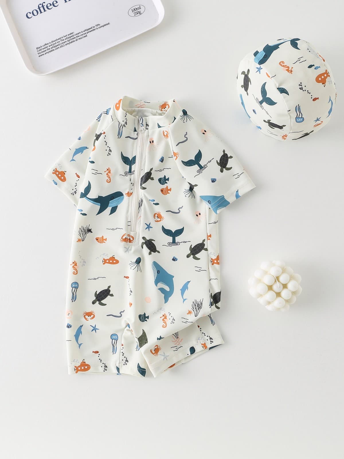 Children's marine cute quick dry beach swimwear for boys, sun protection 2