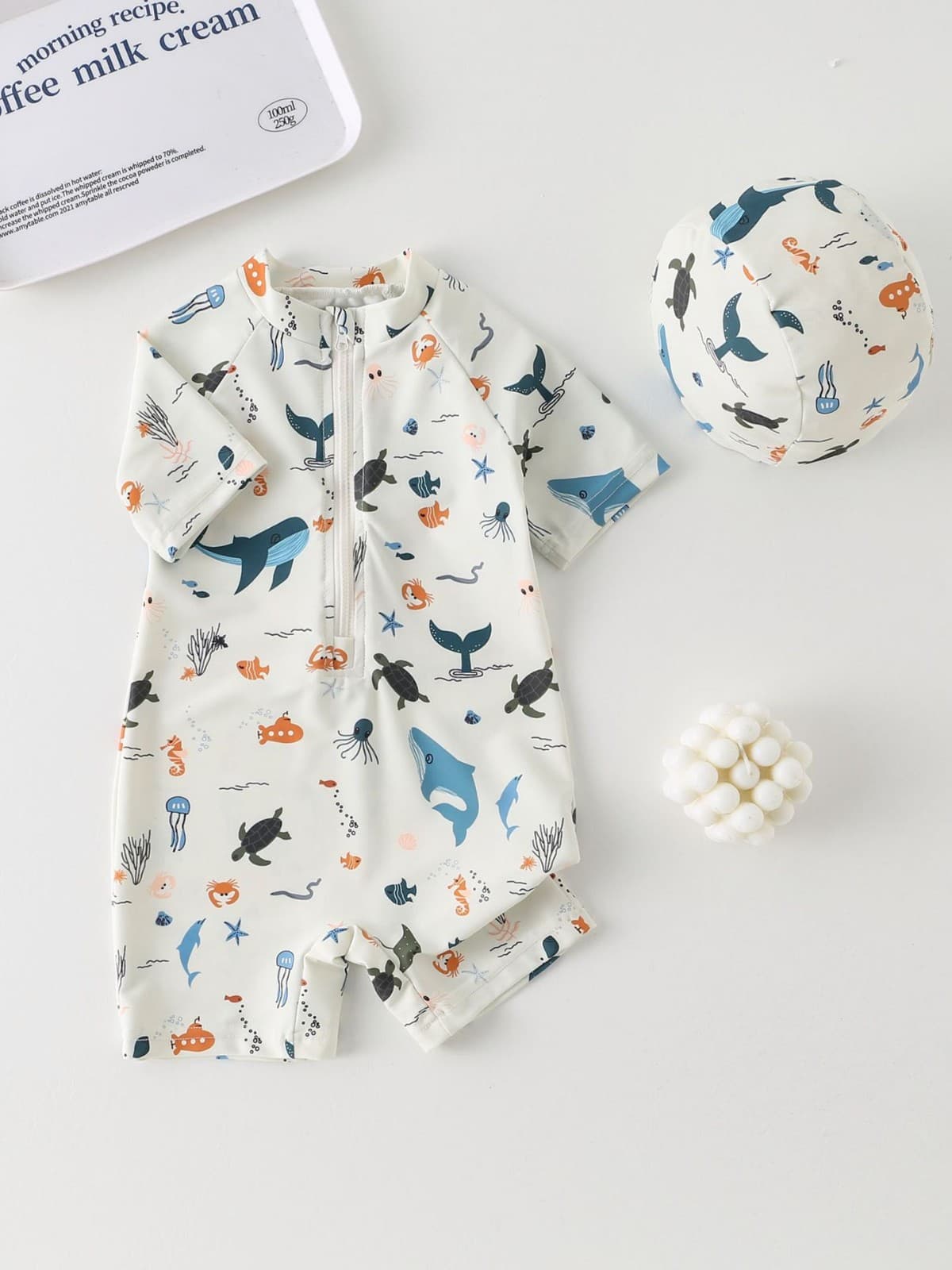 Children's marine cute quick dry beach swimwear for boys, sun protection 3