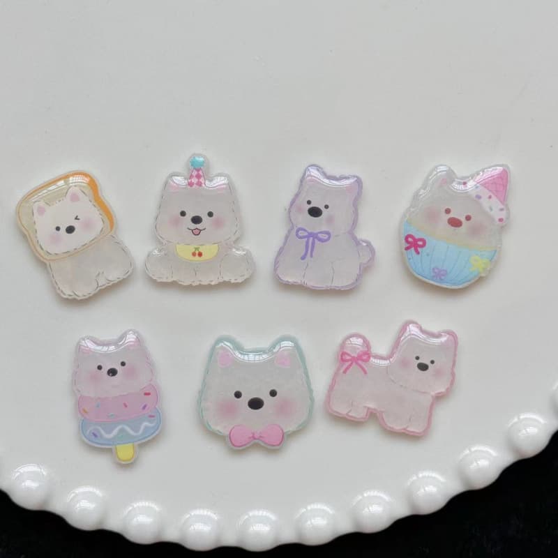Small acrylic materials set handmade, cartoon accessory, new collection, DIY 2