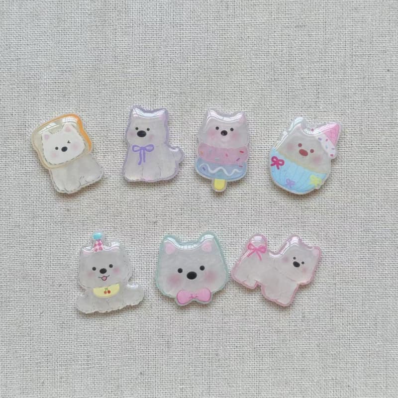 Small acrylic materials set handmade, cartoon accessory, new collection, DIY