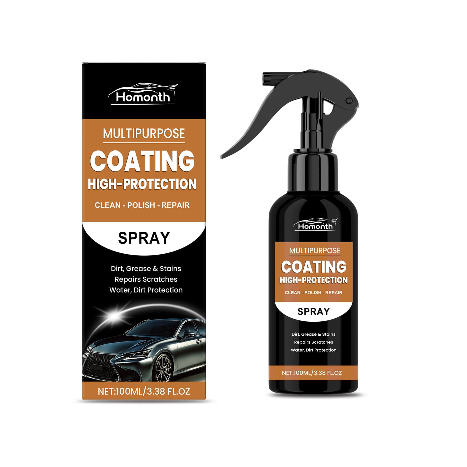 HOMONTH Automobile rust removal and cleaning series Multi-functional automotive cleaning rust removal scratch repair universal care 5