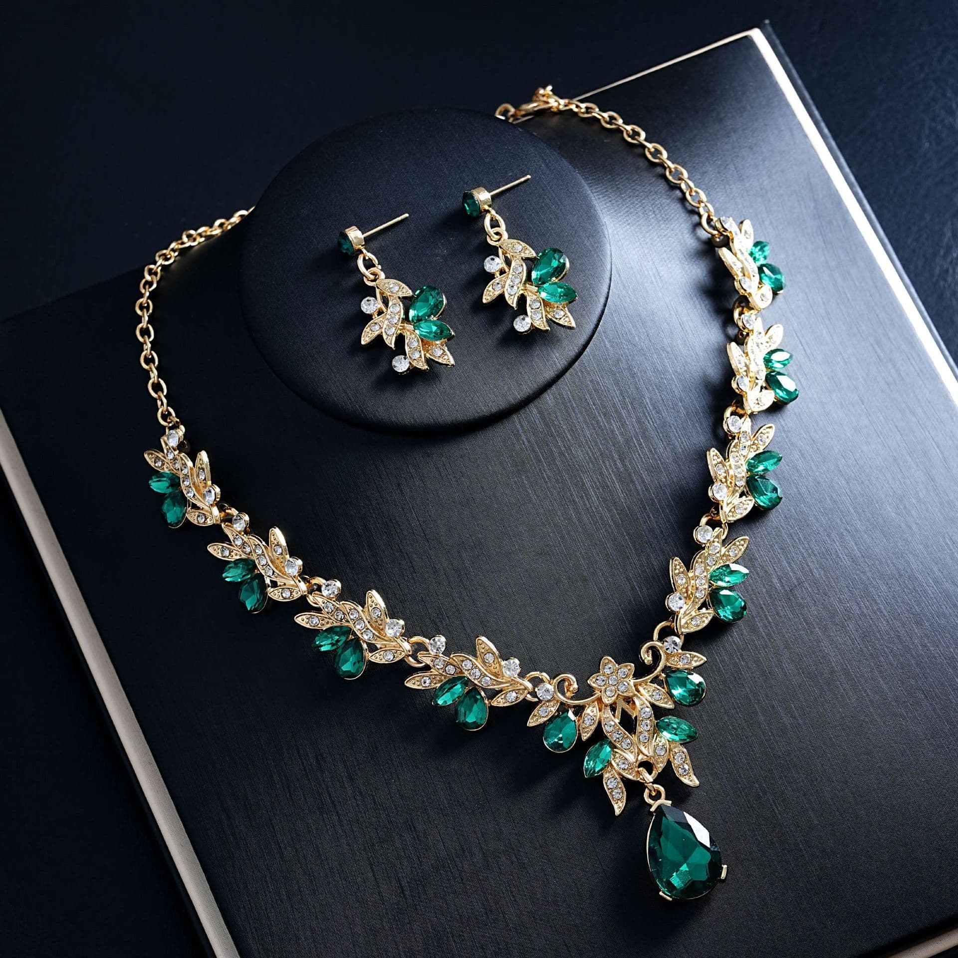 (Wholesale), wedding dress for bride, evening dress, necklace and earrings, set, accessories, chain for key bag , fashionable jewelry 2