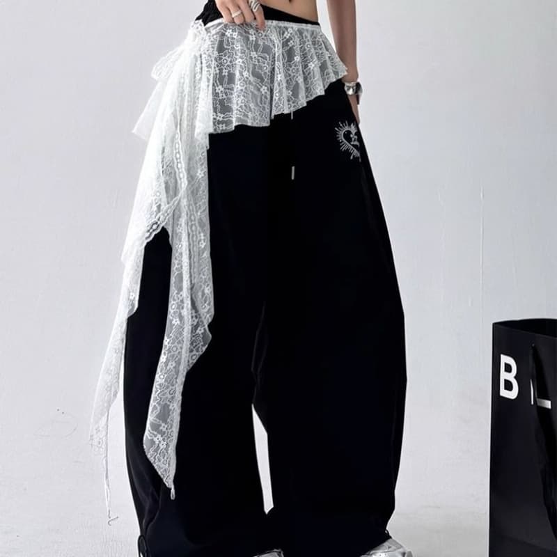 Curtain, spring skirt, mini-skirt, with embroidery, trend of season, elastic waist, A-line 2