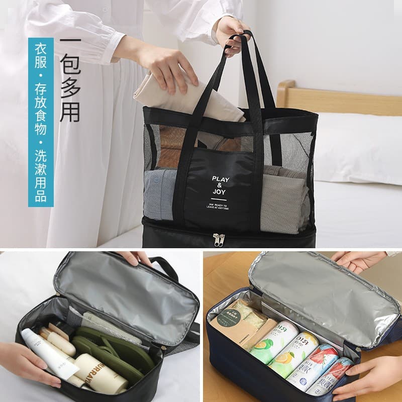 Waterproof sports bag for swimming wet and dry separation, swimwear, storage bag, backpack, sports handheld beach equipment 3