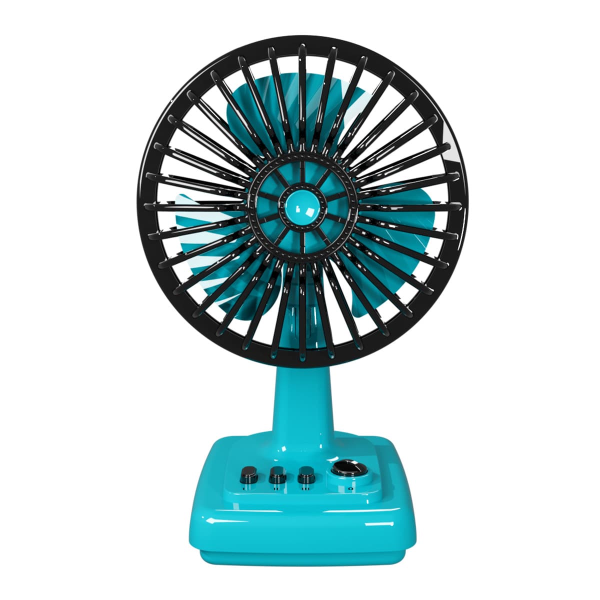 Retro table small handheld air fan for students 5