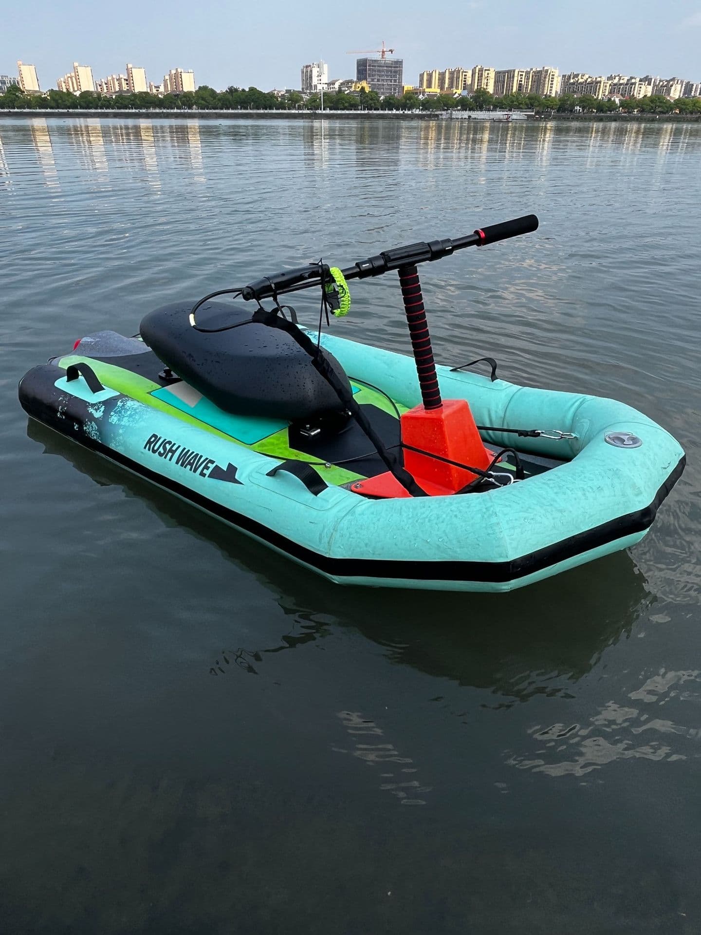 RUSHWAVE Watch the machine motorboat thruster power surfboard inflatable boat small water electric surfboard 3