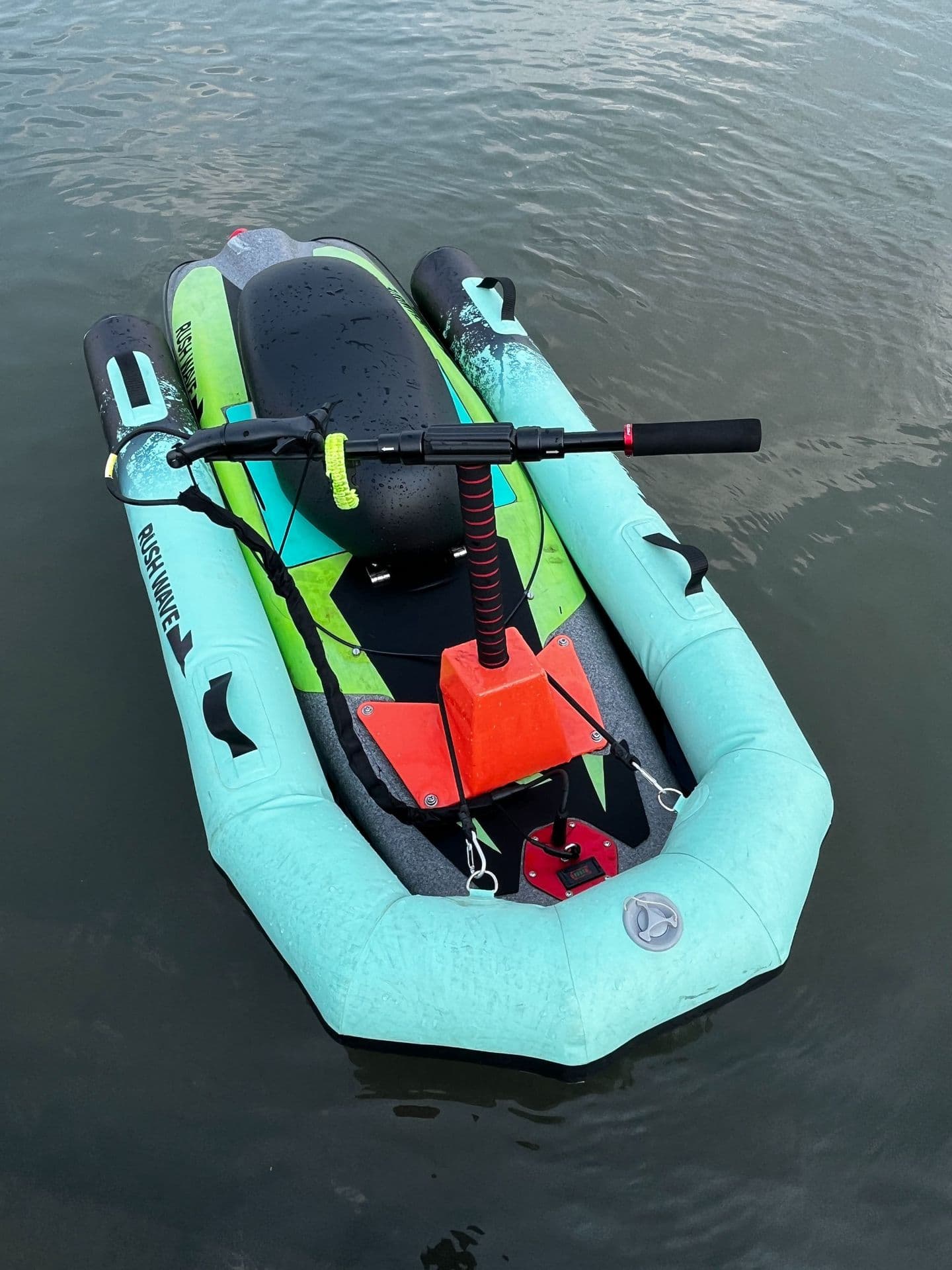 RUSHWAVE Watch the machine motorboat thruster power surfboard inflatable boat small water electric surfboard 4