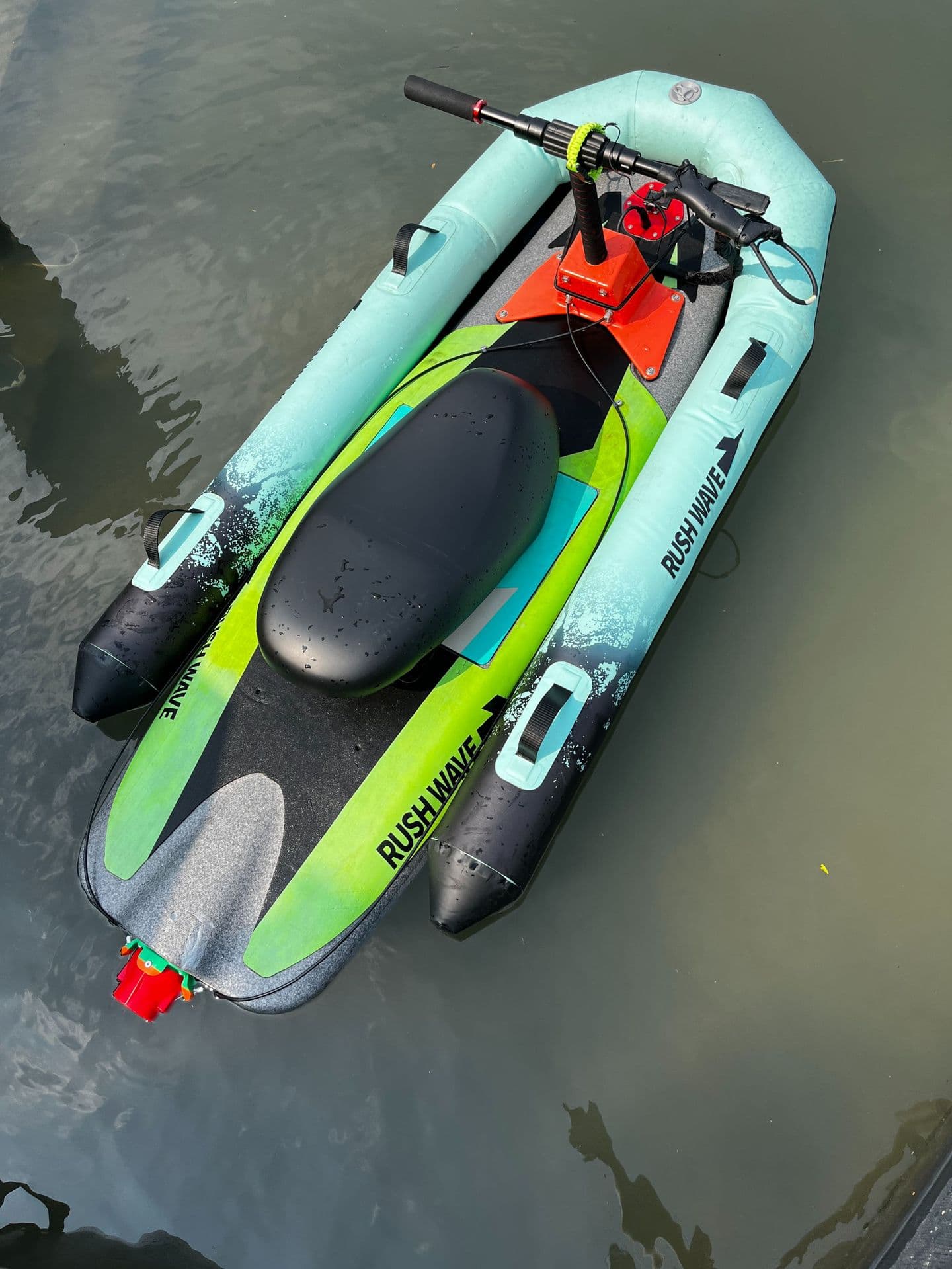 RUSHWAVE Watch the machine motorboat thruster power surfboard inflatable boat small water electric surfboard 5