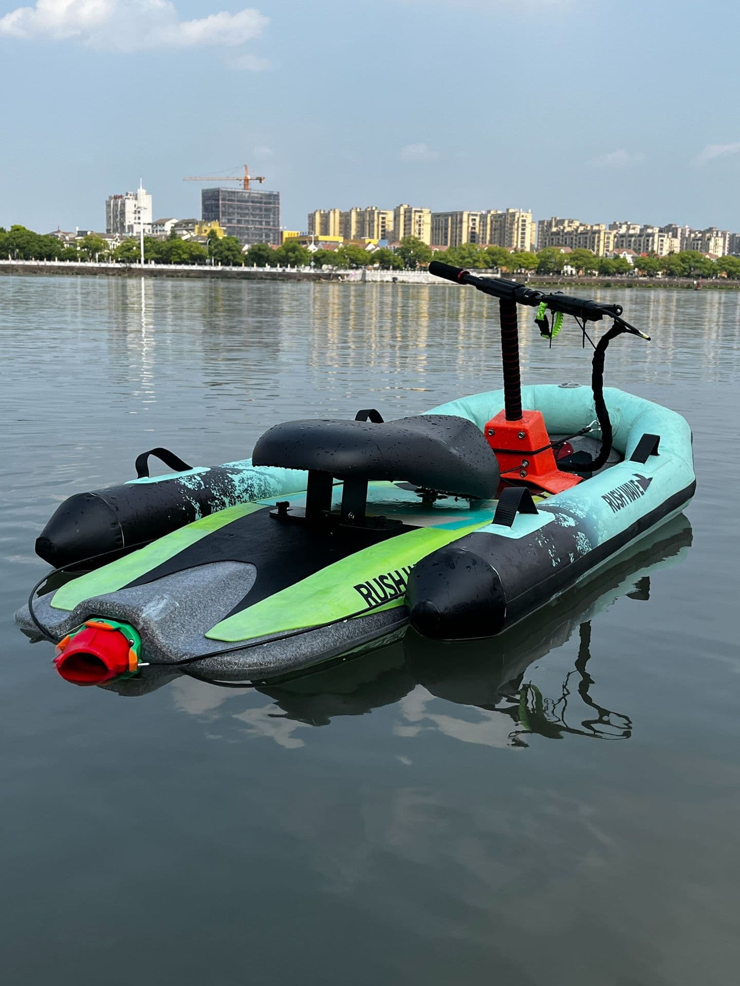 RUSHWAVE Watch the machine motorboat thruster power surfboard inflatable boat small water electric surfboard 1