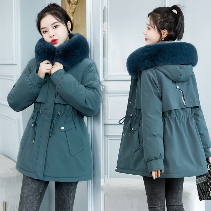 (Cross-border trading), long brace, warm down jacket with down, mid-length 1