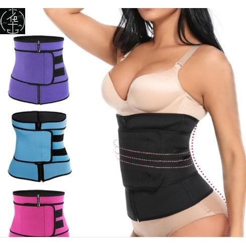 [Plus Size Waist Trainer Corset Sport Girdle Double Belt Faja] 4