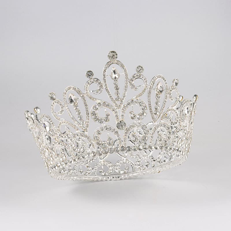 (Cross-border trading), crown handmade, accessory for bride, European style, diamond encrusted 3